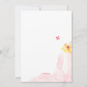 Invitation Cascade de Fleurs  (Dos)