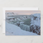 Invitation Cascade de Gullfoss en Islande (Dos)
