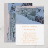 Invitation Cascade de Gullfoss en Islande (Devant / Derrière)