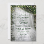 Invitation Cascade Rustic Forest String Mariage (Devant)