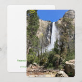 Invitation Cascades du parc national Yosemite 2024 diecut (Devant / Derrière)