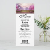 Invitation Cascades et cerisiers au bord d'un lac (Debout devant)