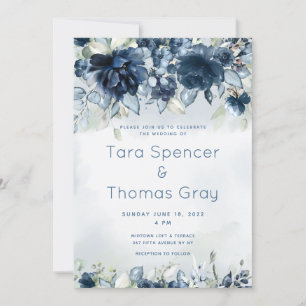 Invitation Cascading Rose Mariage Suite d'invitation de luxe