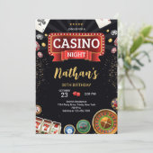 Invitation Casino Birthday (Debout devant)