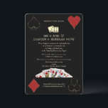 Invitation Casino De Luxe Vegas Poker Heureux Jamais Après<br><div class="desc">Unique Casino Royale et Grande carte à thème design. Il affiche un style art déco vintage, Hollywood des années 1920, deux dés, des costumes de cartes, des cartes à jouer. Sur le dos faux or motif Art Déco, jouer des costumes de cartes. Utilisez l'outil Personnaliser pour ajouter vos informations. Pour...</div>