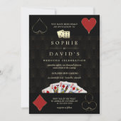 Invitation Casino de luxe Vegas Poker Mariage (Devant)