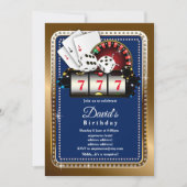 Invitation casino invitation, 7 7 7 Machine à sous (Devant)
