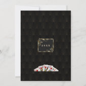 Invitation Casino Las Vegas Gold Great Gatsby Nouvel An (Dos)