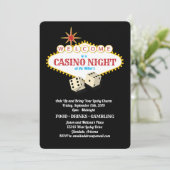 Invitation Casino Las Vegas Marquee Noir nocturne (Debout devant)