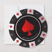Invitation Casino Las Vegas Poker Chip 30e anniversaire (Dos)