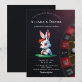 Invitation Casino Las Vegas Poker wedding (Devant / Derrière)