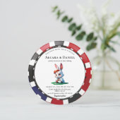 Invitation Casino Las Vegas Poker wedding (Debout devant)