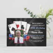 Invitation Casino Night Las Vegas Photo Anniversaire Invitati (Debout devant)