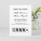 Invitation Casino Night Poker Royal Straight Flush Spades (Debout devant)