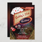 Invitation Casino, Partie Casino (Devant / Derrière)