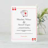 Invitation Casino Poker | Mariage Vegas (Debout devant)