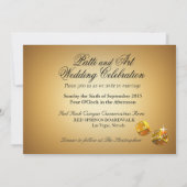 Invitation Casino Style Mariage (PJ) DEMANDER DES NOMS EN CHI (Dos)