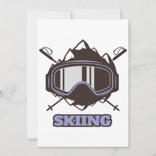 Invitation Casque de ski cool