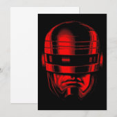 Invitation Casque Robot Cop (Devant / Derrière)