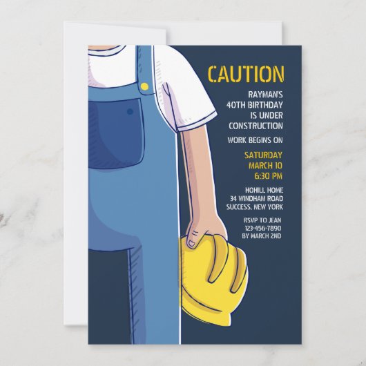 Invitation Casquette (Devant)