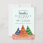 Invitation Casquette d'anniversaire mignon (Devant)
