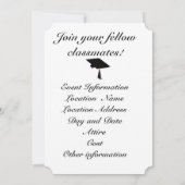 Invitation Casquette de 2e année - Réunion de classe secondai (Dos)