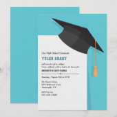 Invitation Casquette de Diplôme (Devant / Derrière)