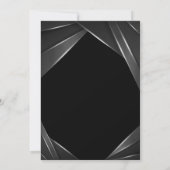 Invitation Casquette de fin d'études Silver Elegant (Dos)