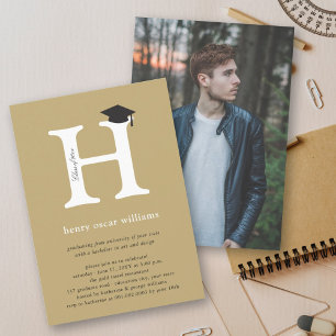 Invitation Casquette de fin d'études supérieures 'H' monogram