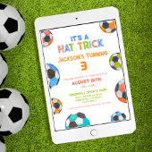 Invitation Casquette de football amusant Trick 3e anniversair