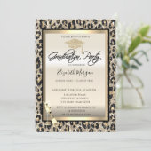 Invitation Casquette de grade, Empreinte de léopard de Partie (Debout devant)