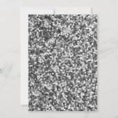 Invitation Casquette de graduation en argent, Boule disco, Vi (Dos)