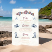 Invitation Casquette de la fête de la bachelorette de la côte