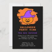 Invitation Casquette de la fête d'Halloween Eerie Jack o' Lan (Devant)