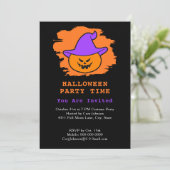 Invitation Casquette de la fête d'Halloween Eerie Jack o' Lan (Debout devant)