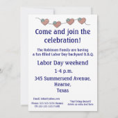 Invitation Casquette de la Fête du travail B.B.Q./Patriotic (Dos)
