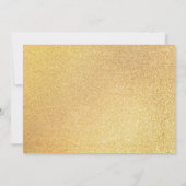 Invitation Casquette de la partie noire et d'or (Dos)