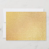 Invitation Casquette de la partie noire et d'or (Dos)