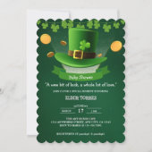 Invitation Casquette de la Saint-Patrick Shamrock Baby shower (Devant)