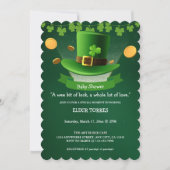 Invitation Casquette de la Saint-Patrick Shamrock Baby shower (Devant)