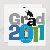 Invitation CASQUETTE De L'Invitation De Diplômés De 20118 (Devant / Derrière)