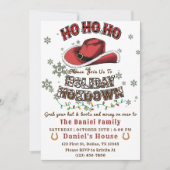 Invitation Casquette de Noël occidental Hoedown Party (Devant)
