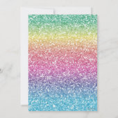 Invitation Casquette de remise des diplômes couleur pailletée (Dos)