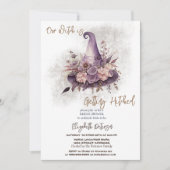 Invitation Casquette de sorcière florale Lune Fête des mariée (Devant)