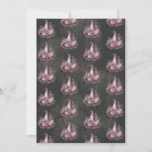 Invitation Casquette de sorcière florale Lune Fête des mariée (Dos)