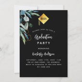 Invitation Casquette de verdure noire 2025 fête de remise de  (Devant)