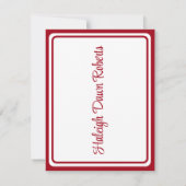 Invitation Casquette & Diplôme, Diplôme Rouge (Dos)