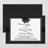 Invitation Casquette diplômé moderne et parti de graduation T (Devant / Derrière)