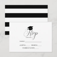 Casquette diplômé Typographie du parti RSVP
