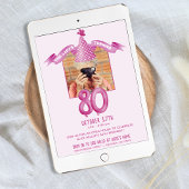 Invitation Casquette du Parti rose 80e anniversaire Open Hous